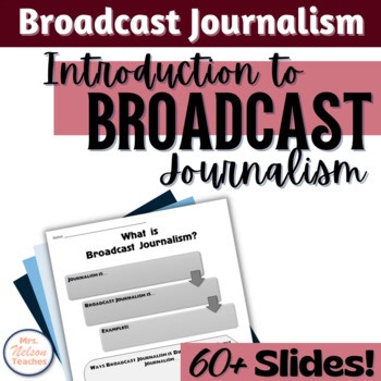 Introduction to Broadcast Journalism | Lesson Plan Slides & Activities