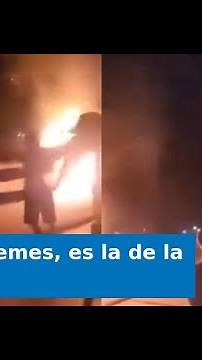 "Don't burn it, it's our freedom flag!": The epic moment when a young man defends the flag