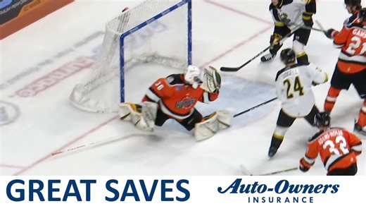 Komets Goaltender Brett Brochu put on a show while stopping 37 of 38 shots during regulation last Sunday with these Auto-Owners Insurance Great Saves. 🥅 | Fort Wayne Komets