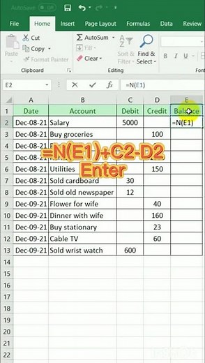Learn excel in tamil how to create accounts ledger #excelintamil#exceltips #excelshortcuts#accounts