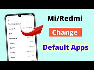 redmi default app settings | how to change default app in mi phone