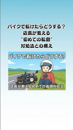 【バイクで転けたら!? 初めての転倒対処法】