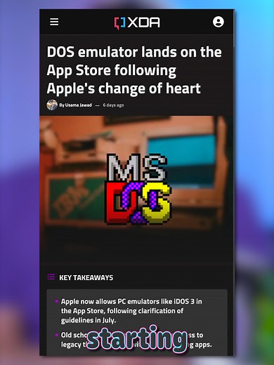 iPhone DOS Emulator