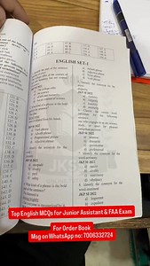 ❤️Top JKSSB MCQ’s book! For order Book - message on WhatsApp number 7006332724 Limited books available | JKSSB JKPSC SSC Online Tutorial