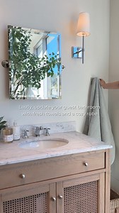 It’s officially the season of hosting! Prepare your home for holiday gatherings, unexpected drop-ins, and overnight guests with tips from our latest design class: How to Get Guest Ready. Want to join the fun? Join us on 11/10 for our free Design Class: How to Style a Cozy Holiday Bed. RSVP here: https://bit.ly/3BZSn8m | Pottery Barn