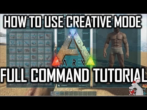 ARK CREATIVE MODE TUTORIAL - Now Free with PS Plus - CREATIVE COMMANDS FULLY EXPLAINED