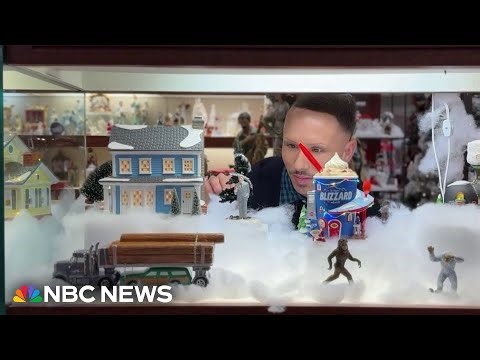 Department store manager goes viral for festive holiday display