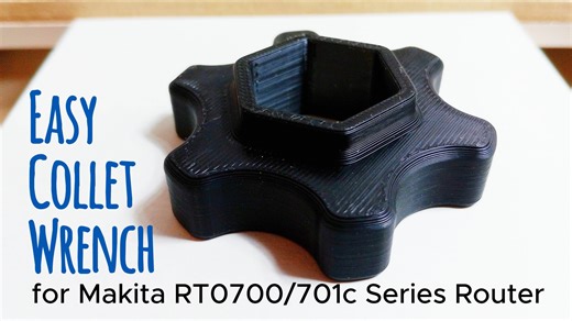Easy Change Collet Wrench for Makita RT0700/701C Series Router