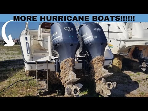 MORE HURRICANE BOATS AT SALVAGE LOT!!!