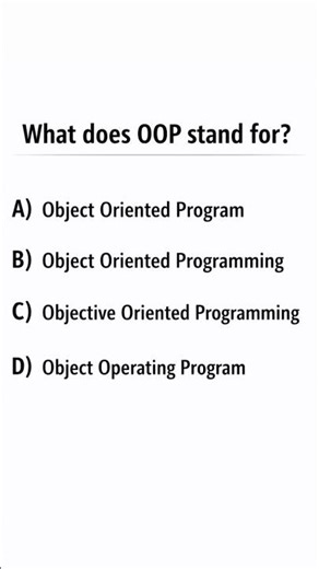 oop quiz try to answer and comment #education #shorts #java