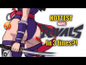 I drew the HOTTEST Marvel Rivals character in 3 lines (full version)