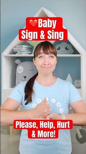 Please, Help, Hurt & More! Baby and Toddler Sign & Sing #babyshorts #babysignlanguage