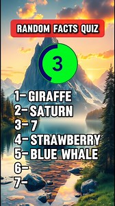 Random facts quiz, can you score 7/7? #quiz #quizzes #funquiz #quiztime #randomfacts #questionoftheday #generalknowledgequiz #generalknowledge #quiztime #quiz #quizgame #QuizTime | Mindful Quiz