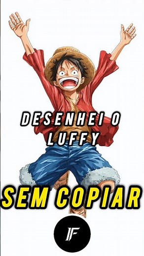 Desenhei o Luffy sem copiar e com material barato de escola 🔥🐉