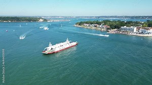 Passing the Sandbanks to Studland Chain Ferry in Poole Harbour