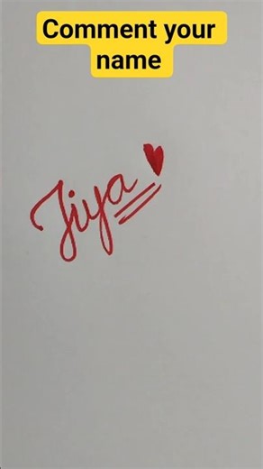 ✨ Cursive Name Art | Stylish Name Writing in Cursive | Calligraphy for Beginners #shorts #jiya