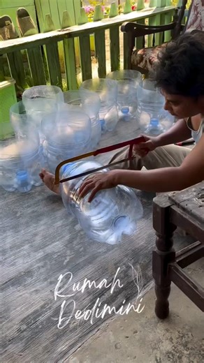 Plant spring onions in semi-hydroponic pots from used gallon jugs #gardening