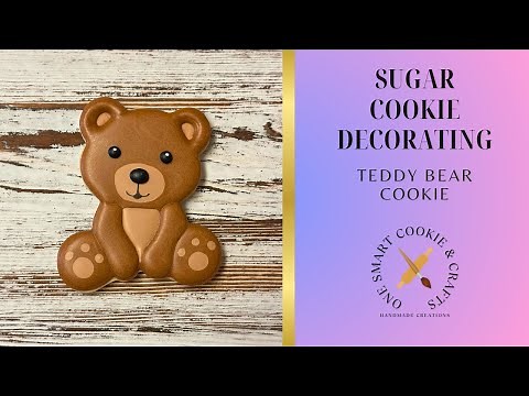 How to Decorate Adorable Bear Cookies | Easy Cookie Decorating Tutorial 🧸 #bear #teddybear #cookies