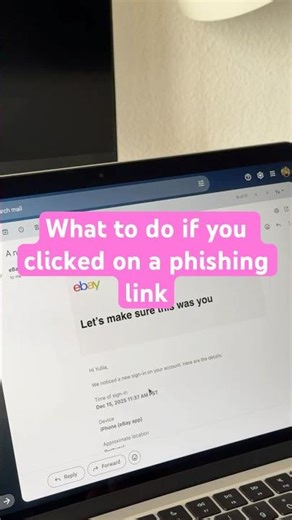😨 “I accidentally clicked on a phishing link” — what should you do next? #shorts