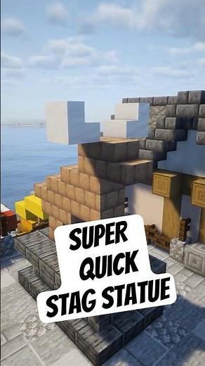 SUPER Quick Stag Statue - Minecraft Timelapse