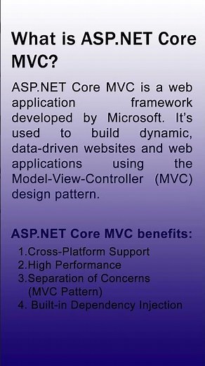 What is ASP.NET Core MVC