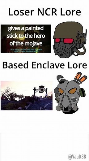 Enclave rules NCR drools.. #foryou #gaming #shorts