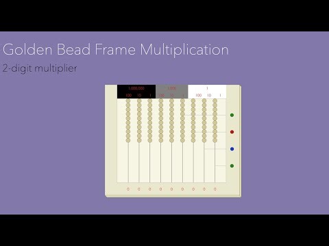 MONTESSORI MULTIPLICATION OPERATION: Golden Bead Frame Multiplication (2-digit) Presentation