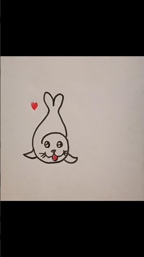 seal drawing #art #drawing #artshorts #viral #youtubeshorts #seal #ytshorts