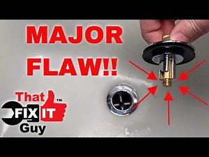 Pull and Turn Style Tub Drain Not Working...Solved a Big Manufacturing Flaw!
