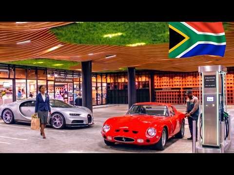 Most luxurious petrol station in Africa (There is an art gallery and high end restaurants)