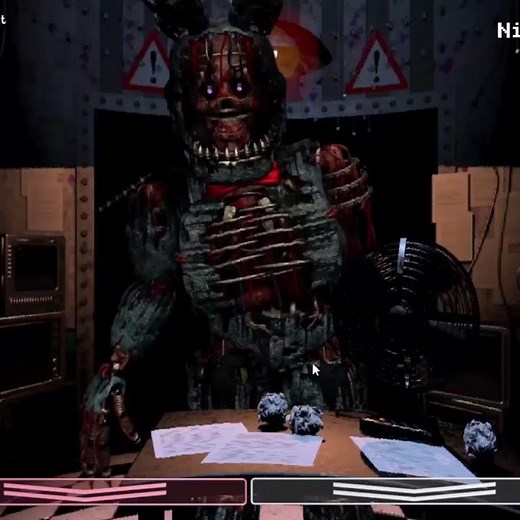 William Afton trapped in Nightmare Bonnie suit (FNaF Jumpscares)