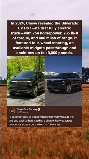 In 2024, Chevy revealed the Silverado EV RST—its first fully electric truck—with 754 horsepower, 785