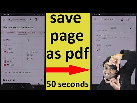 How to save page as pdf on chrome android