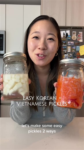 Easy Korean and Vietnamese Pickled Daikon Radish Recipe