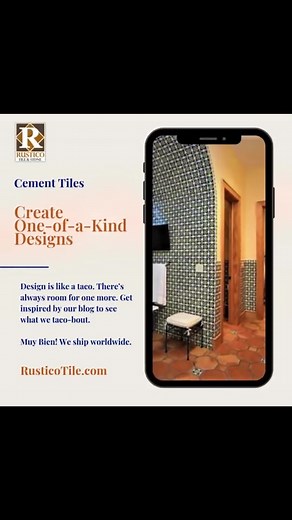 Cement tiles can be used for more than just floors. Check out our blogs and get inspired to use these ‘azulejos’ for your next project. It’s time to give your home a makeover it deserves! https://zurl.co/9WcQ #interiordesign #cementiles #mexicantiles #encaustictile | Rustico Tile & Stone
