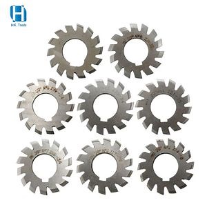 [Hot Item] 8PCS HSS Standard Face Gear Milling Cutter Involute Gear Cutter CNC Tools 20 Degrees Module Gear Milling Cutter M0.3-M4.5