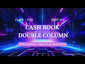 how to make double column cash book | cash book with bank column