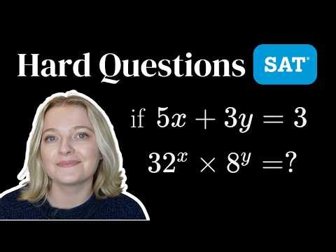I Tried Solving the Hardest SAT Mathematics Problems...