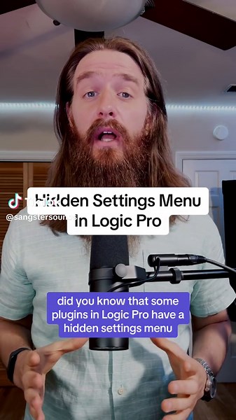 Don’t overlook this secret settings menu if you want to get the most out of your plugins in Logic Pro. #mixingtutorial #mixingtips #musicmixing #musicproduction #productiontutorial #productiontips #musicproducer #logicprox #logicpro11 #logicprotutorial