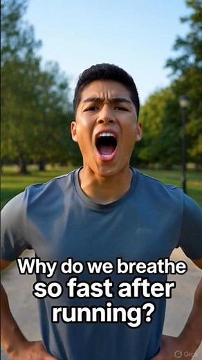 Why We Breathe Faster After Running 🫁#shorts #viral #facts #education