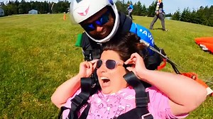 After decades of being told "no," to various activities such as amusement park rides and bungee-jumping, an adrenaline junkie with cerebral palsy found a love of skydiving. https://vancouverisland.ctvnews.ca/woman-with-cerebral-palsy-discovers-passion-for-skydiving-1.6436171 Source: YouTube/Skydive Vancouver Island | CTV News