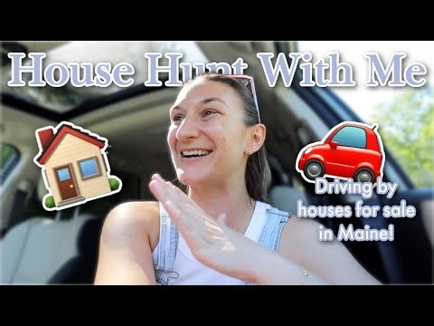 House Hunting in Maine | Driving By Potential Homes, Live Reactions, Updates, & New Toddler Purchase