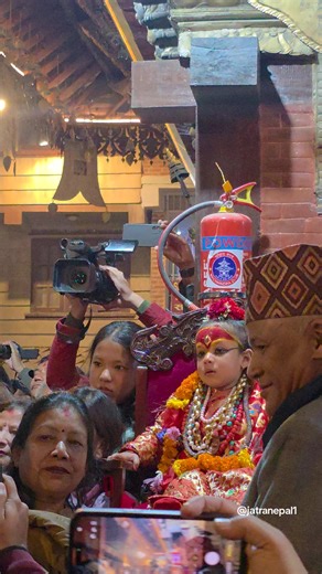 Aaryatara shakya wo Trishna shakya 🙏 #kumari #jatra #fyp #livinggoddess #kathmandu