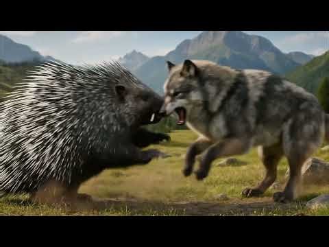 Yellow fox attacks snails - Fight for Survive life