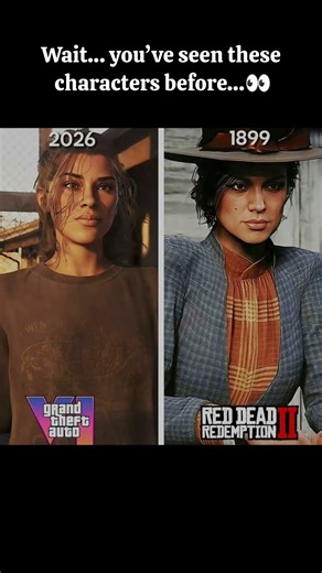 Why Do These GTA 6 Characters Feel So Familiar?#rdr2 #gta6 #arthurmorgan #rockstargames #shorts