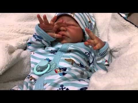Reborn Baby Crying while Sucking Pacifier - Miracle by Laura Lee Eagles