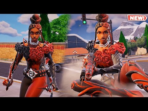 Fortnite Briar of the Thorn Skin GAMEPLAY! (New Midnight Rose Bundle)