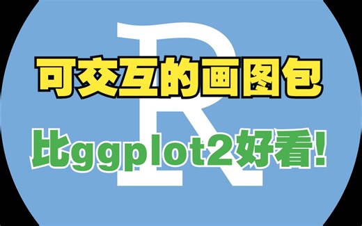 【R与统计】ggplot2瞬间无聊：可交互的数据可视化package!