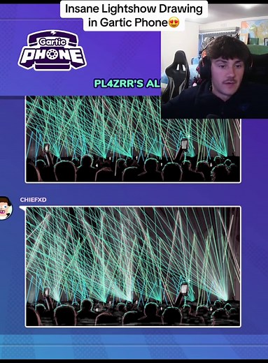 Insane Lightshow Drawing in Gartic Phone Art