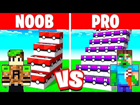 Playing a LUCKY BLOCK STAIRCASE RACE In Minecraft Pokémon!